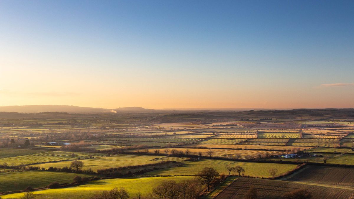 Tysoe landscape at sunset by Andrea Graham